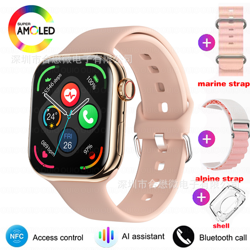 IW 10 reloj inteligente con Bluetooth, asistente de voz, llamada, GPS, trayectoria de movimiento, brújula, bloqueo de contraseña, función NFC
