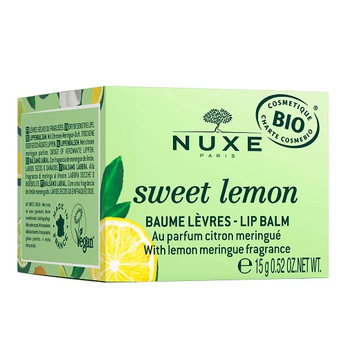 Bálsamo Labial Hidratante Nuxe Sweet Lemon 15 Ml - Certificación Bio