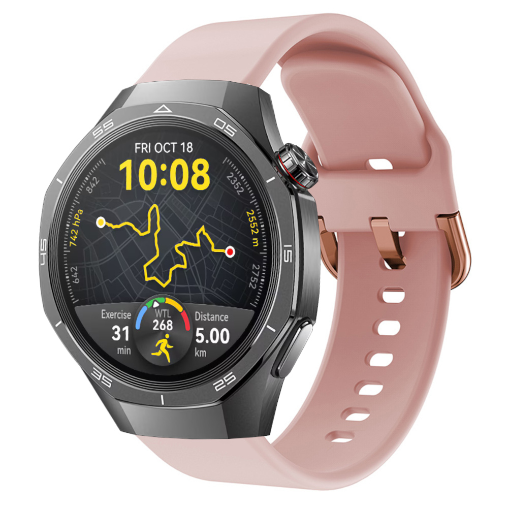 Correa de silicona para Huawei Watch GT 5 - 46mm / GT 5 - 46mm / GT 4 - 46mm / Amazfit GTR 4 / Bip 5 / Garmin Vivoactive 4, Diseño Modelo Hebilla Ancho 22mm