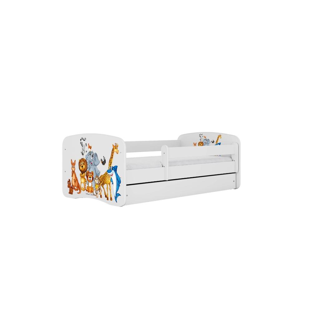 Cama 160 x 80 cm Kocot Kids com gaveta BabyDreams Animals White