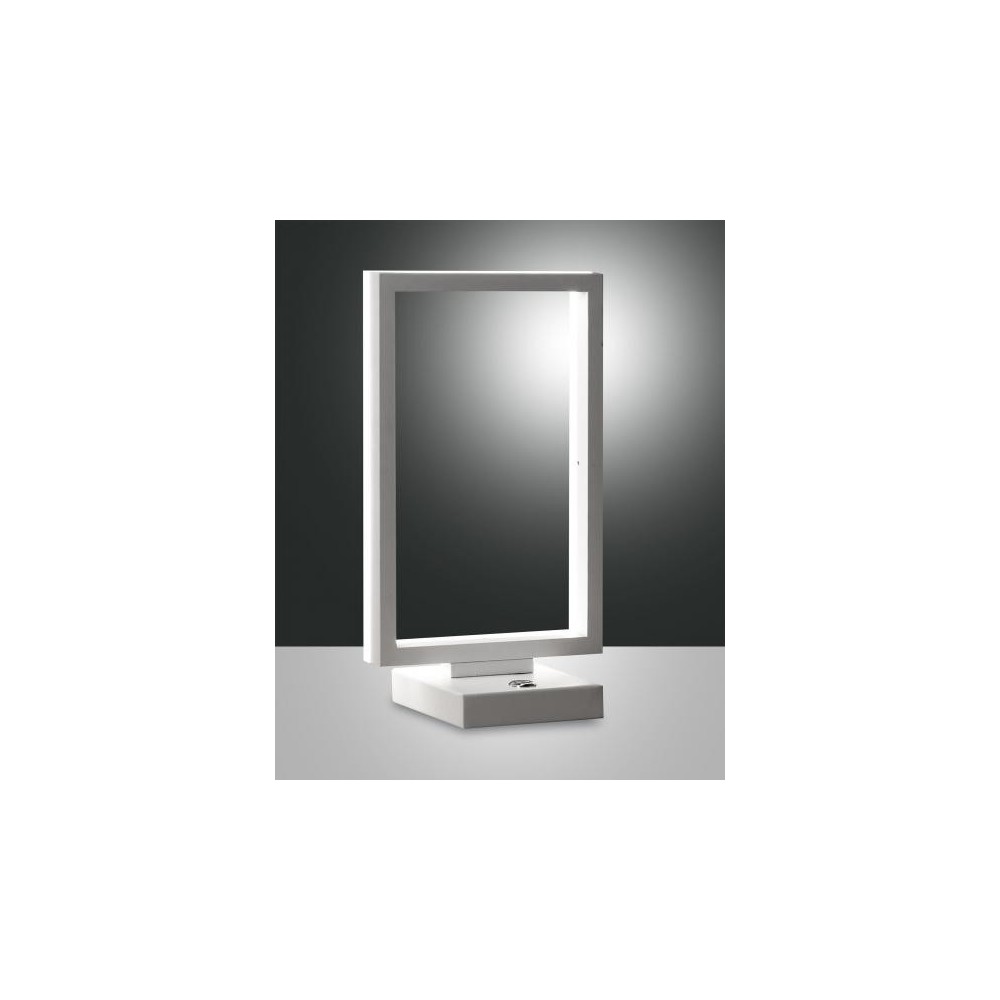 Lámpara de Mesa LED Blanca BARD 15W 3394-30-102 Fabas Luce