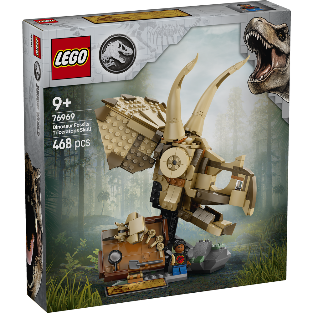 LEGO JURASSIC WORLD – FÓSILES DE DINOSAURIO: CRÁNEO DE TRICERATOPS, 76969, TIENDA CON LICENCIA OFICIAL, DINOSAURIO, ARTICULADO, PRODUCTO CON LICENCIA OFICIAL, ENVIO 24-48 HORAS PENÍNSULA, PIEZAS, BLOQUES, BRICKS, JUGUETES, 100% ORIGINAL