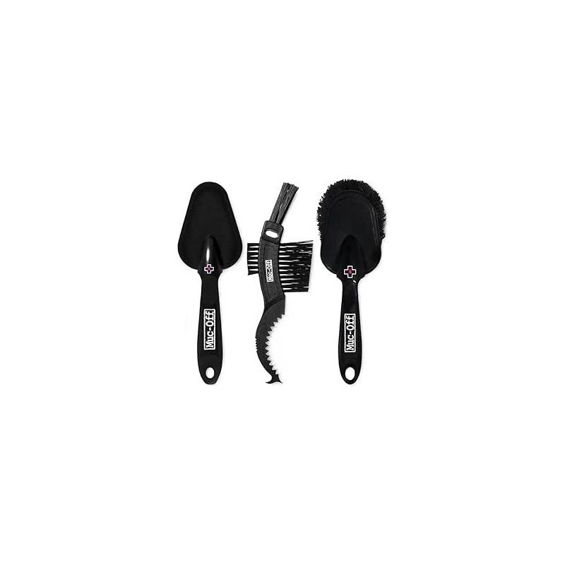 Muc-Off 3 Cepillos Premium Brush Kit 220 Muc-Off 3 Cepillos Premium Brush Kit 220 Muc-Off de ciclismo para bicicleta