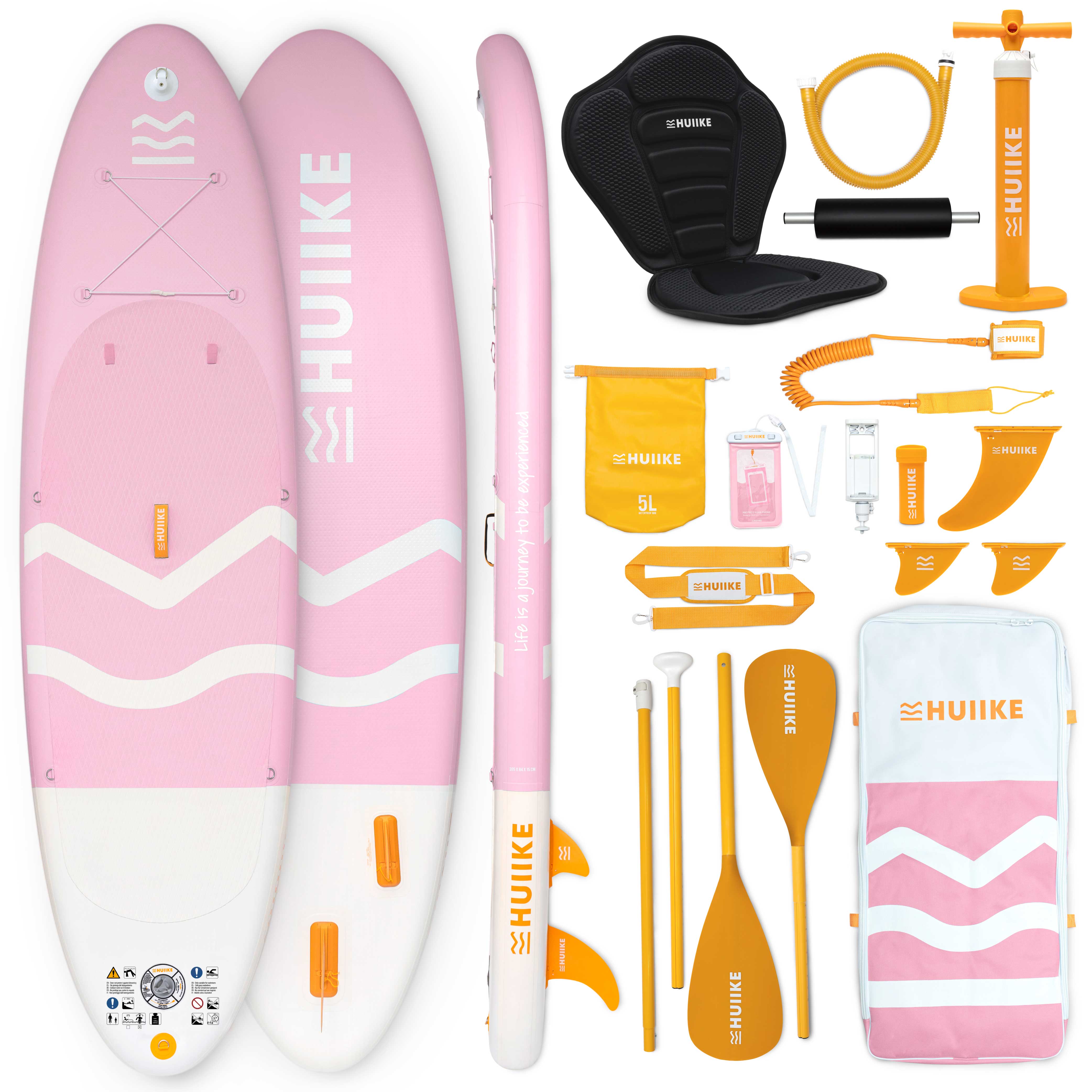 Tabla Paddle Surf Hinchable con Accesorios Premium - HUIIKE | Tabla Padel Surf Hinchable con Remo Doble Uso y Asiento Kayak | PadelSurf Stand Up Paddle con Gran Estabilidad y Resistencia | Paddle Board