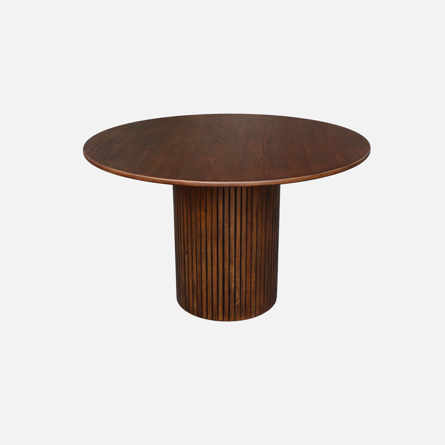 sweeek - Mesa de comedor redonda de madera, 4 plazas , Estelle , 115x115x73