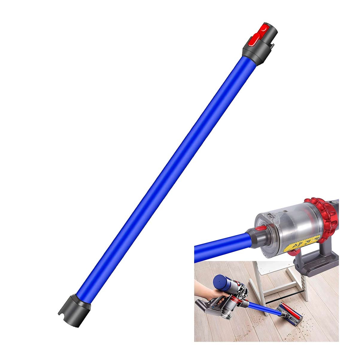 Tubo De Extensión Aspiradora V7 V8 V10 V11 V15, 73 cm compatible con Dyson, Modelos: IMPORTANTE