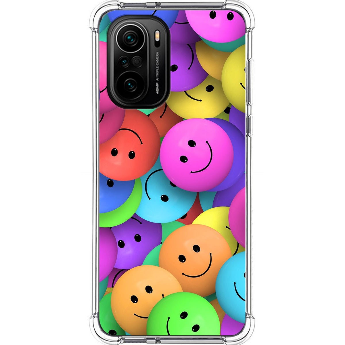 Tumundosmartphone Funda Silicona Antigolpes para Xiaomi POCO F3 5G / Mi 11i 5G 5G diseño Smile Dibujos
