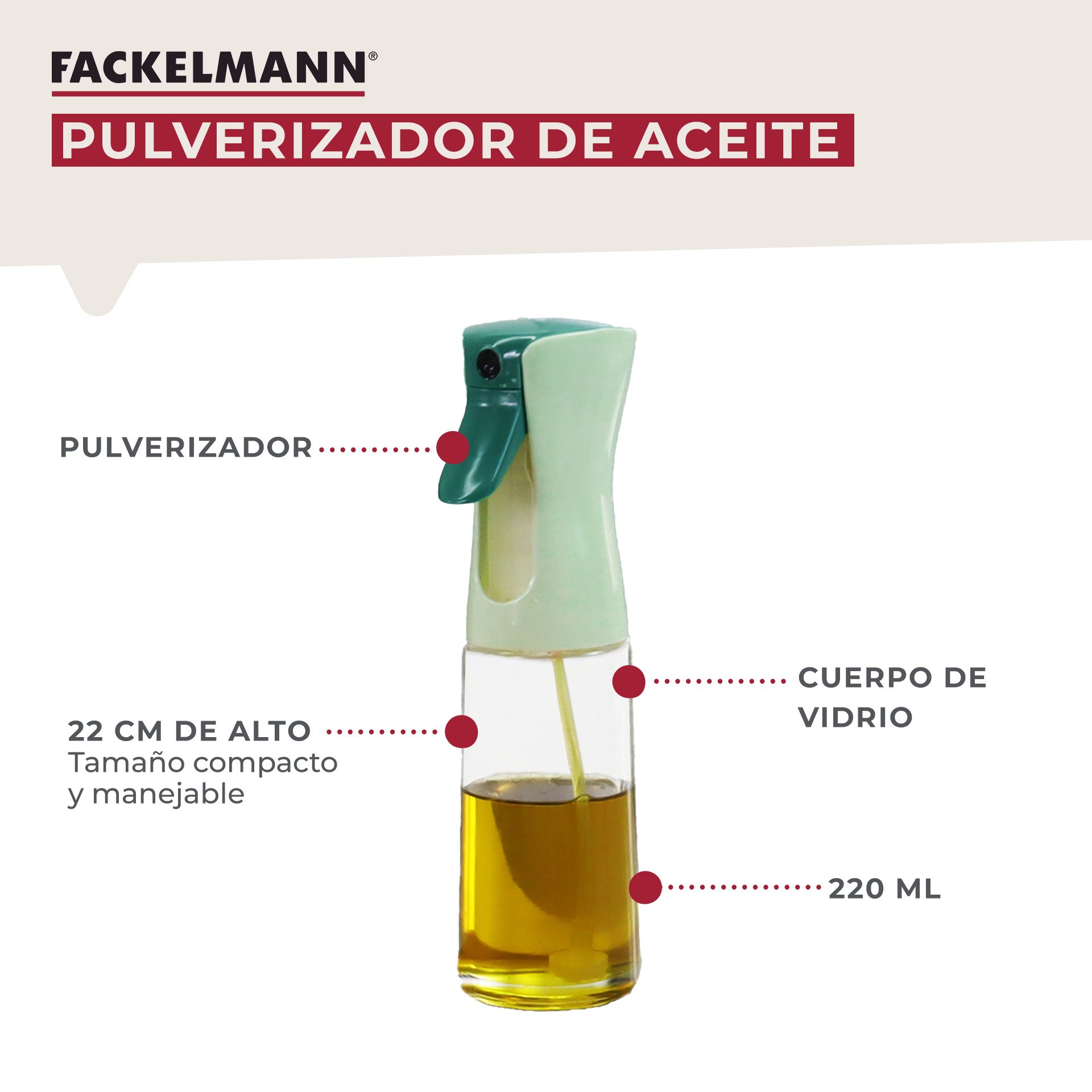 Fackelmann Cepillo de Barbacoa Mango Largo Limpieza Parrillas, Cabezal Acero Inoxidable, Mango Ergonómico PP y TPR Antideslizante, Seguro Contra Calor, 1 ud