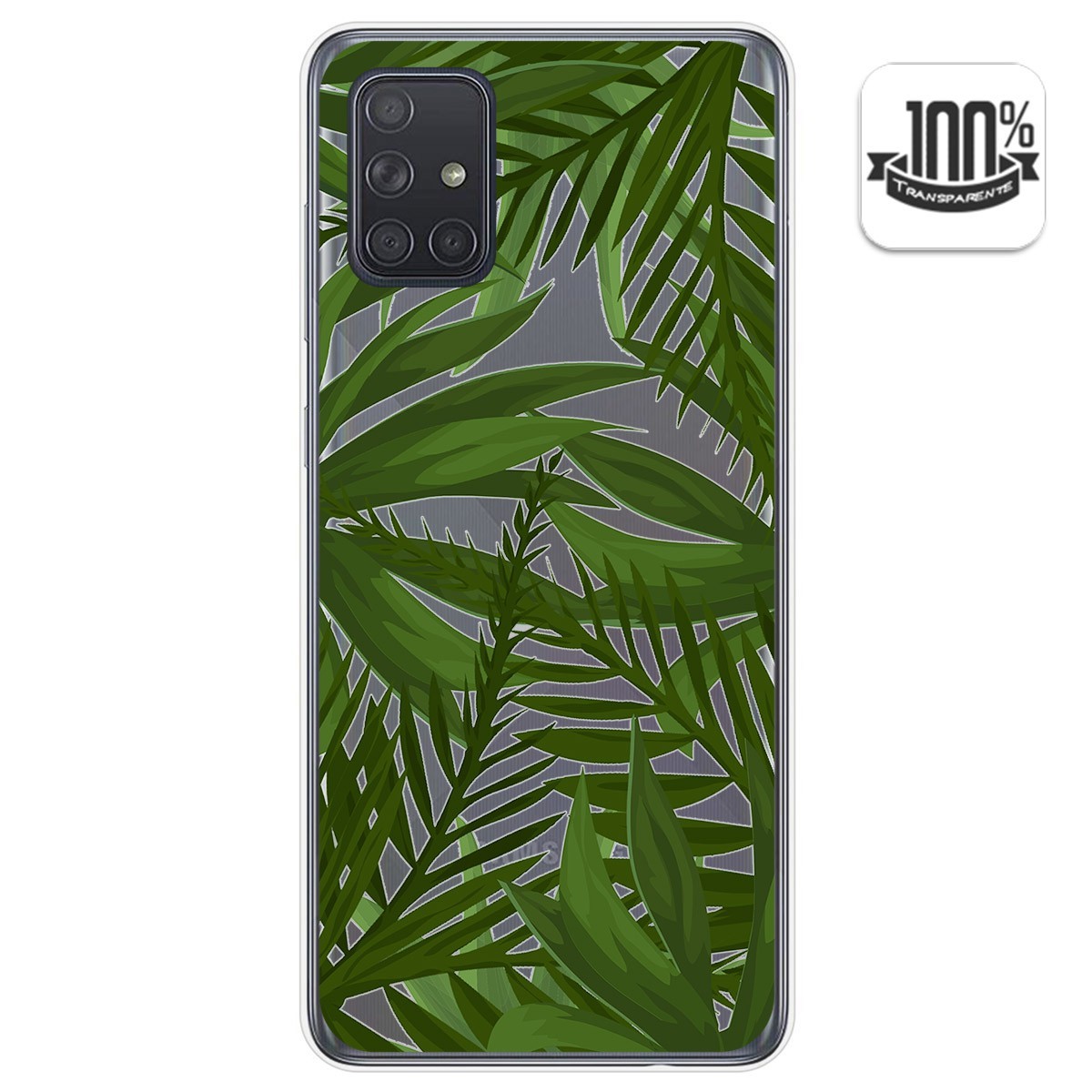 Tumundosmartphone Funda Gel Transparente para Samsung Galaxy A71 5G diseño Jungla Dibujos