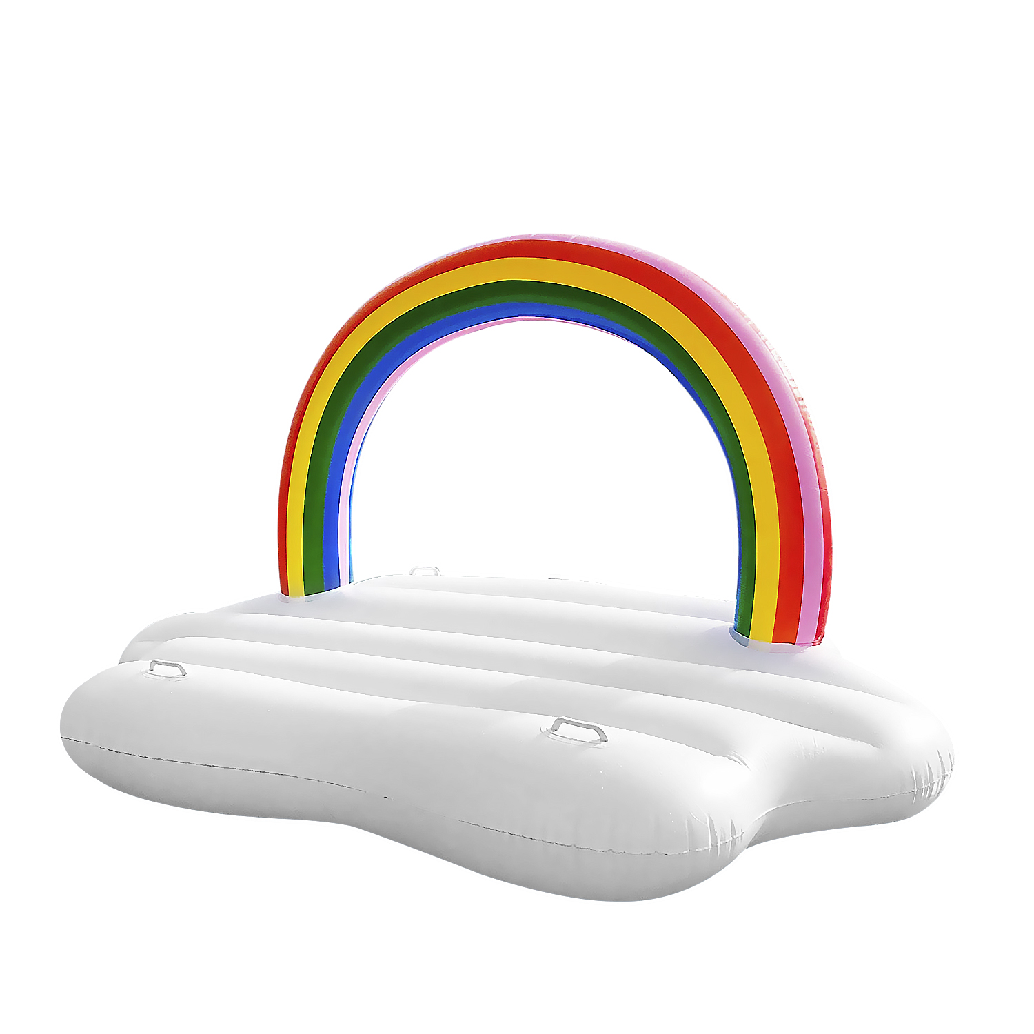 DAM. Flotador gigante tipo balsa con forma de nube con arcoiris. 183x120cm. 183x116x120 cm.