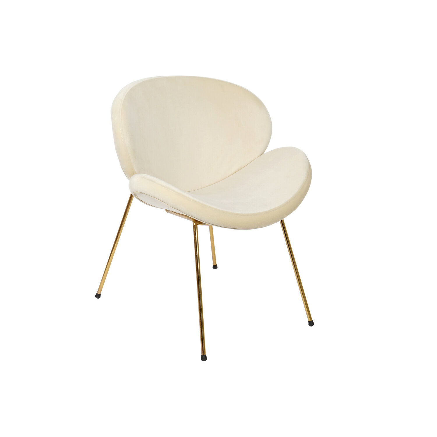 Silla poliester metal 63x57x73 terciopelo beige , El mejor complemento para tu hogar.