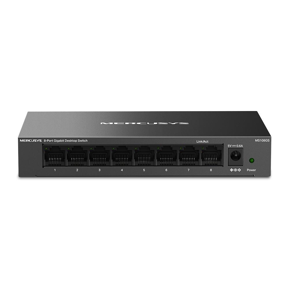 Mercusys ms108gs switch unmanaged gigabit ethernet (10/100/1000) black