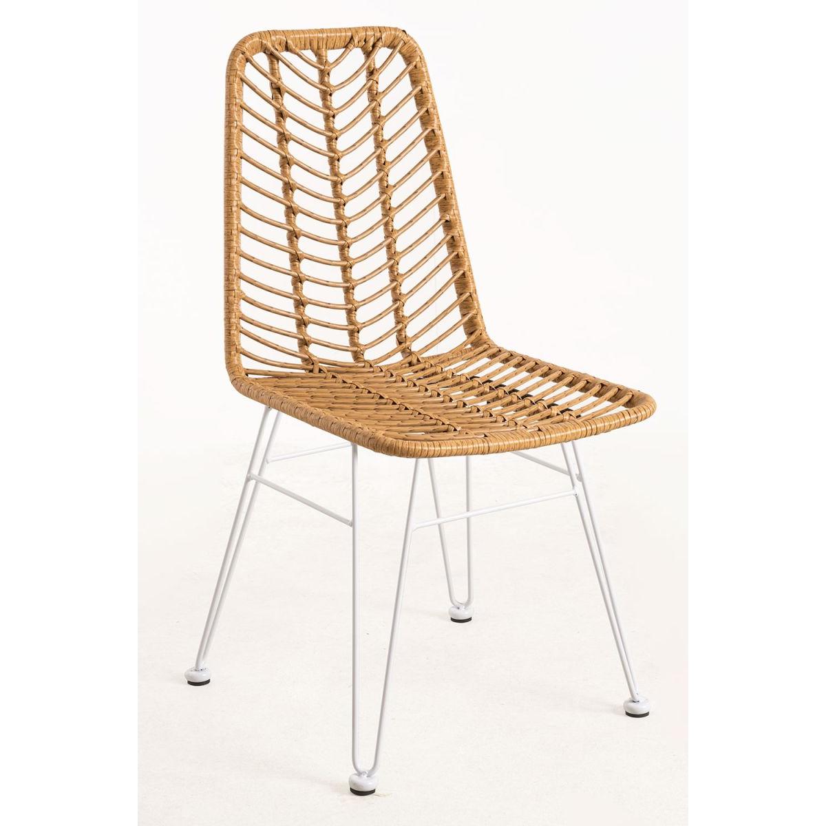 Regalos Miguel - Sillas Comedor - Silla de ratán Nawel - Blanco