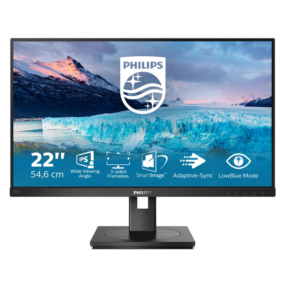 Monitor Philips 222S1AE 21.5 Pulgadas 1920x1080 1000:1 - Alta Resolución