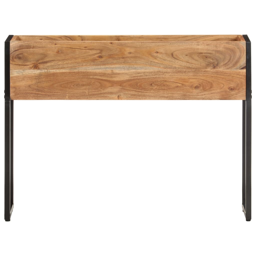 vidaXL Jardinera de madera maciza de acacia Dimensiones 90 x 20 x 68 cm,  60 x 20 x 68 cm,  y mas