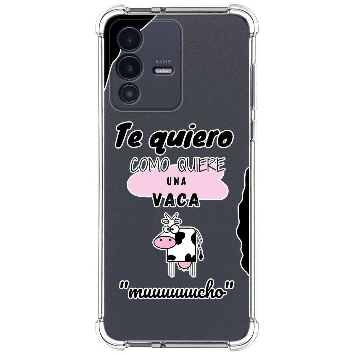 Funda Silicona Antigolpes para Vivo V23 5G diseño Vaca Dibujos