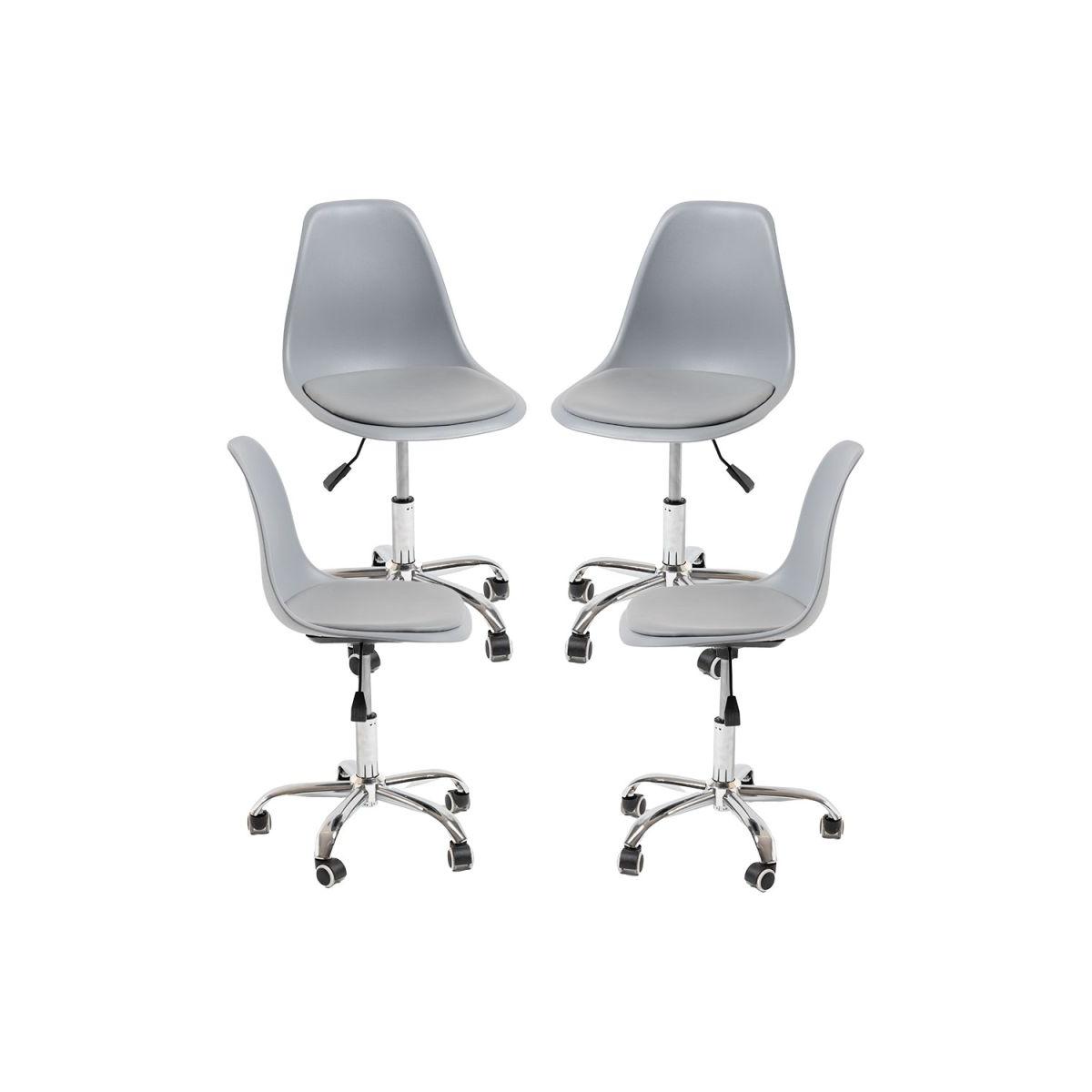 Regalos Miguel - Packs Sillas - Pack 4 Sillas Dami Office - Gris claro