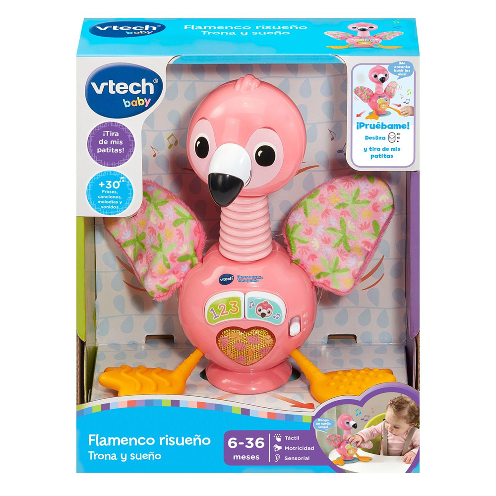 Flamenco Risueño Trona Y Sueño, con luz, sonidos y melodias (Vtech 80-587122)