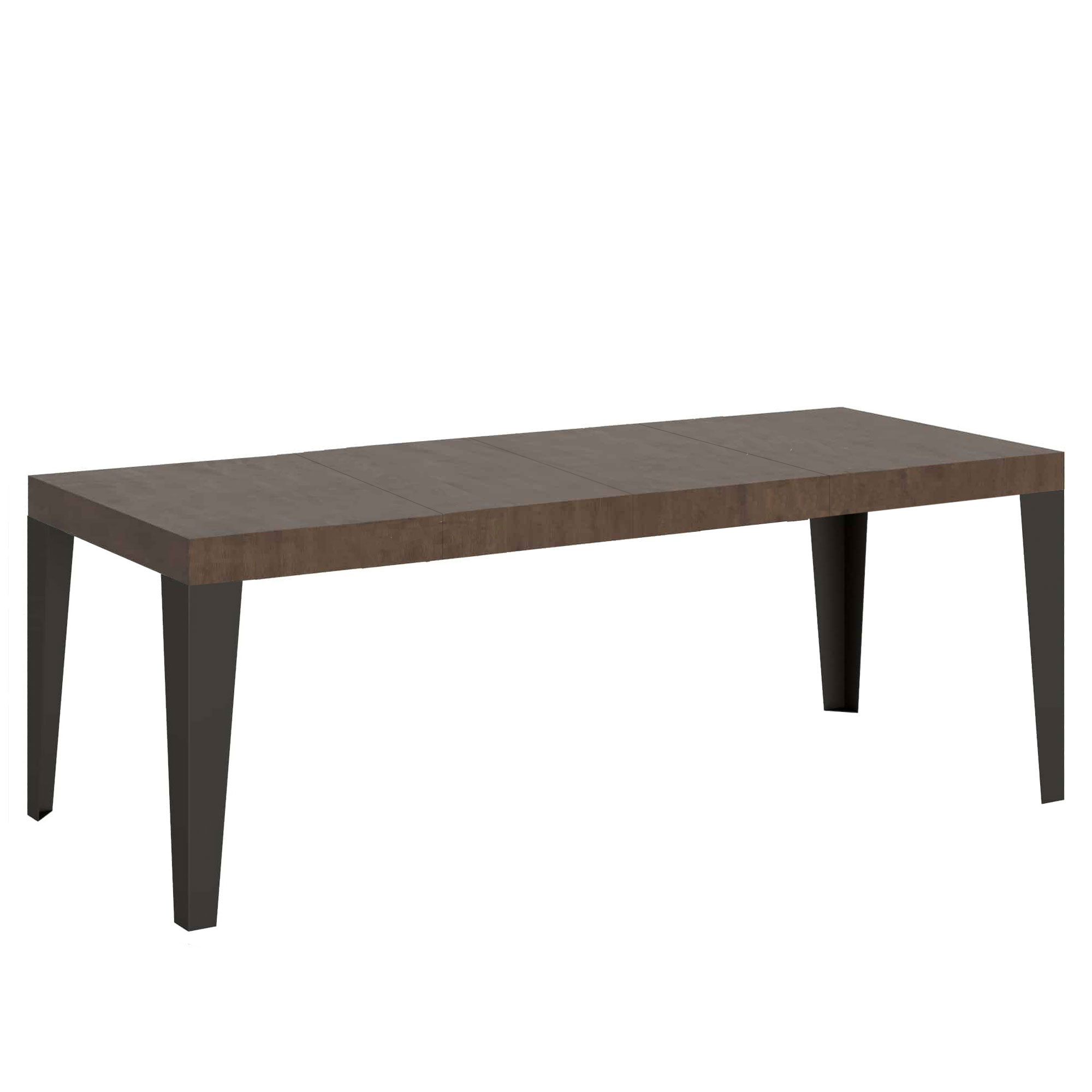 Mesa extensible 90x160/264 cm Flame Premium Estructura Nogal Antracita - Itamoby