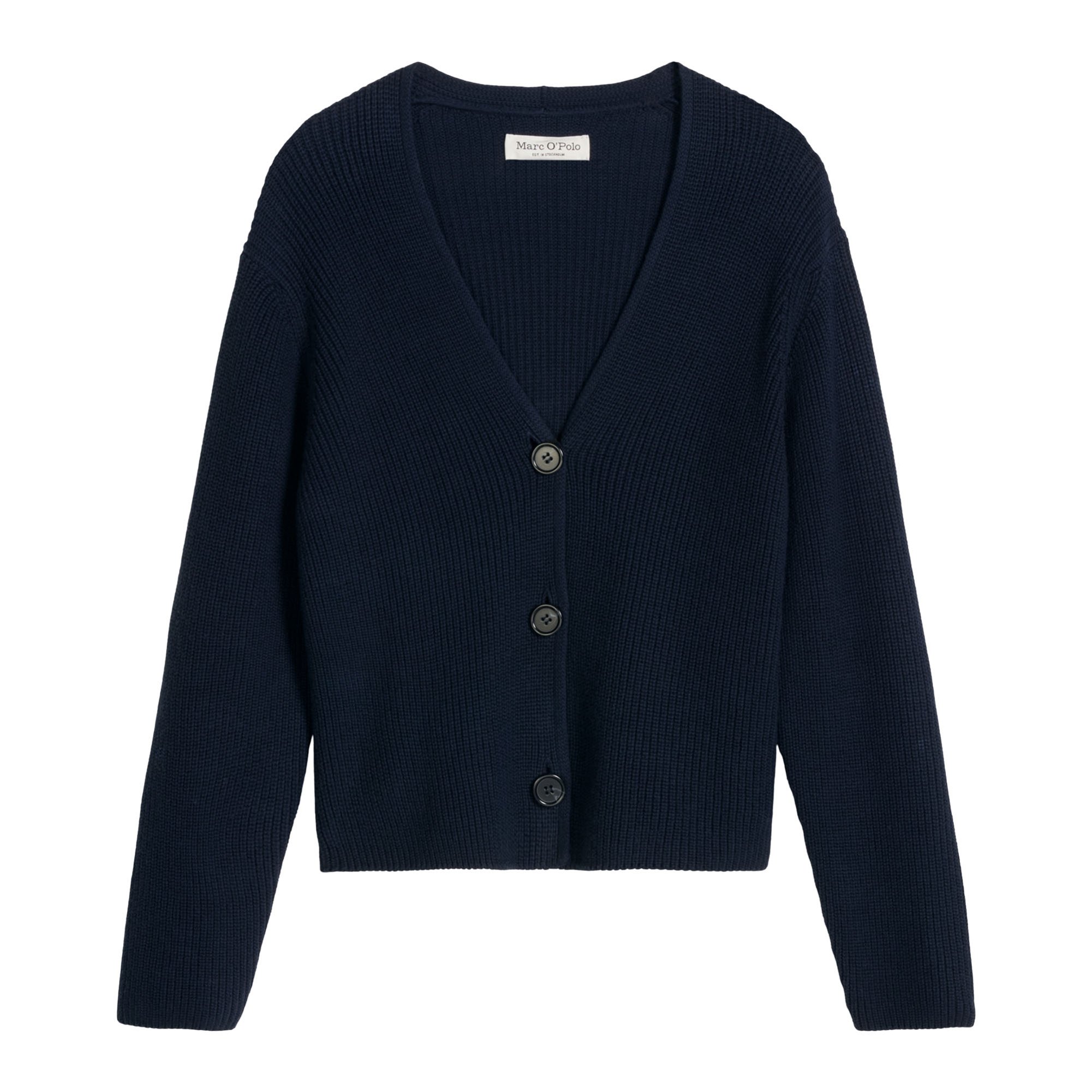 Marc O'Polo Cárdigan de mujer- CARDIGANS LONGSLEEVE, cuello en V, algodón Cardigans Longsleeve