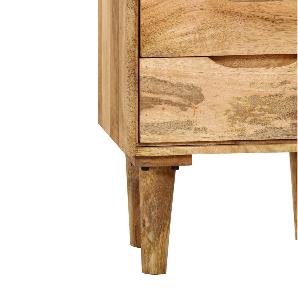 vidaXL Mesita de noche de madera maciza de mango 40x30x59,5 cm