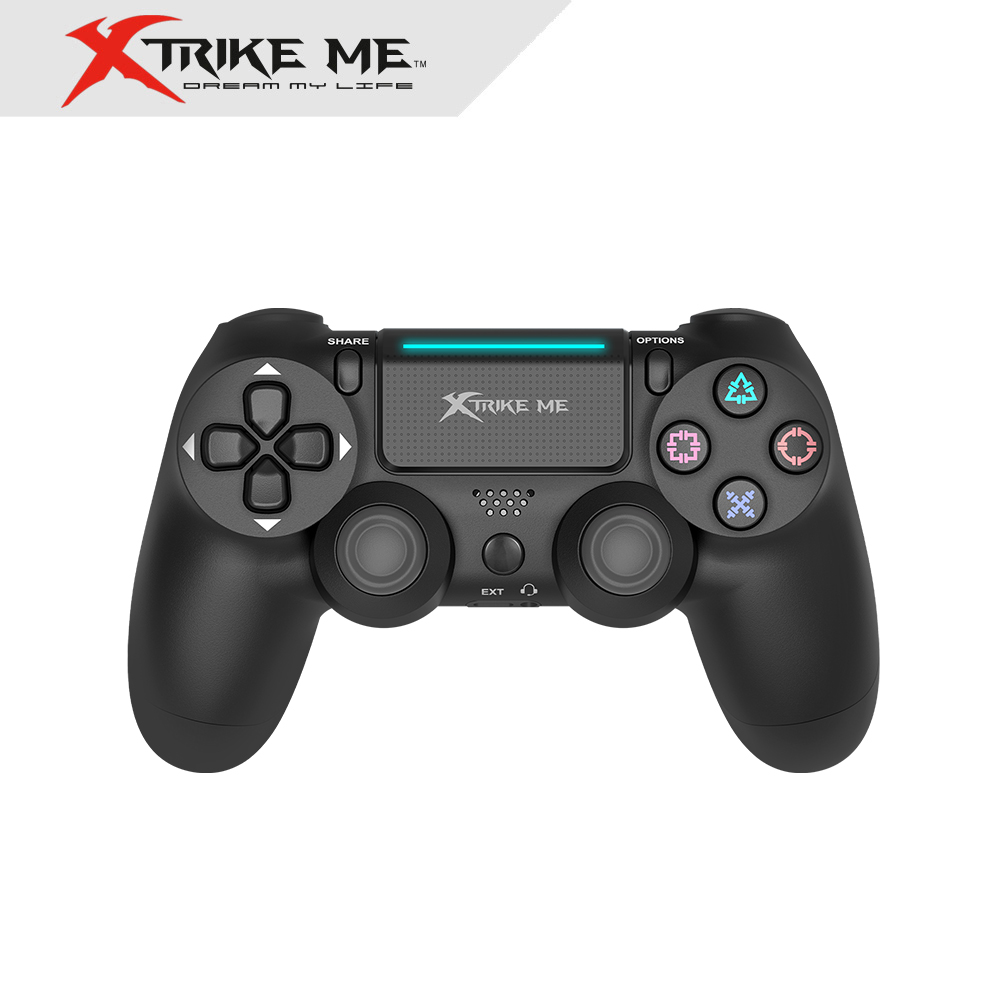 Mando Xtrike Me PS4/PC/Android: Control Inalámbrico Bluetooth, Touchpad, Vibración Dual y Batería Recargable Calidad Pro