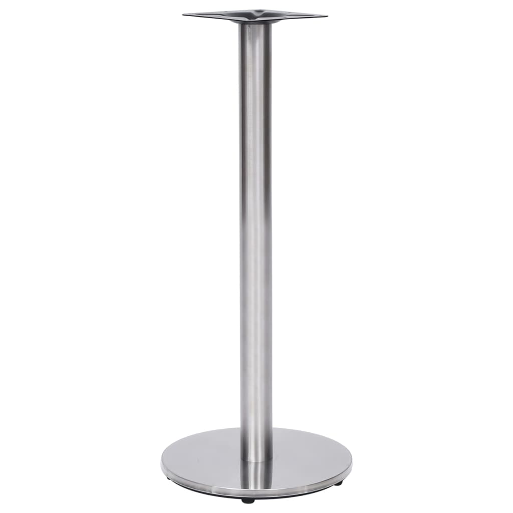 vidaXL Pata de Mesa de Bistró Soporte Accesorio Mueble Acero Inoxidable Plateado