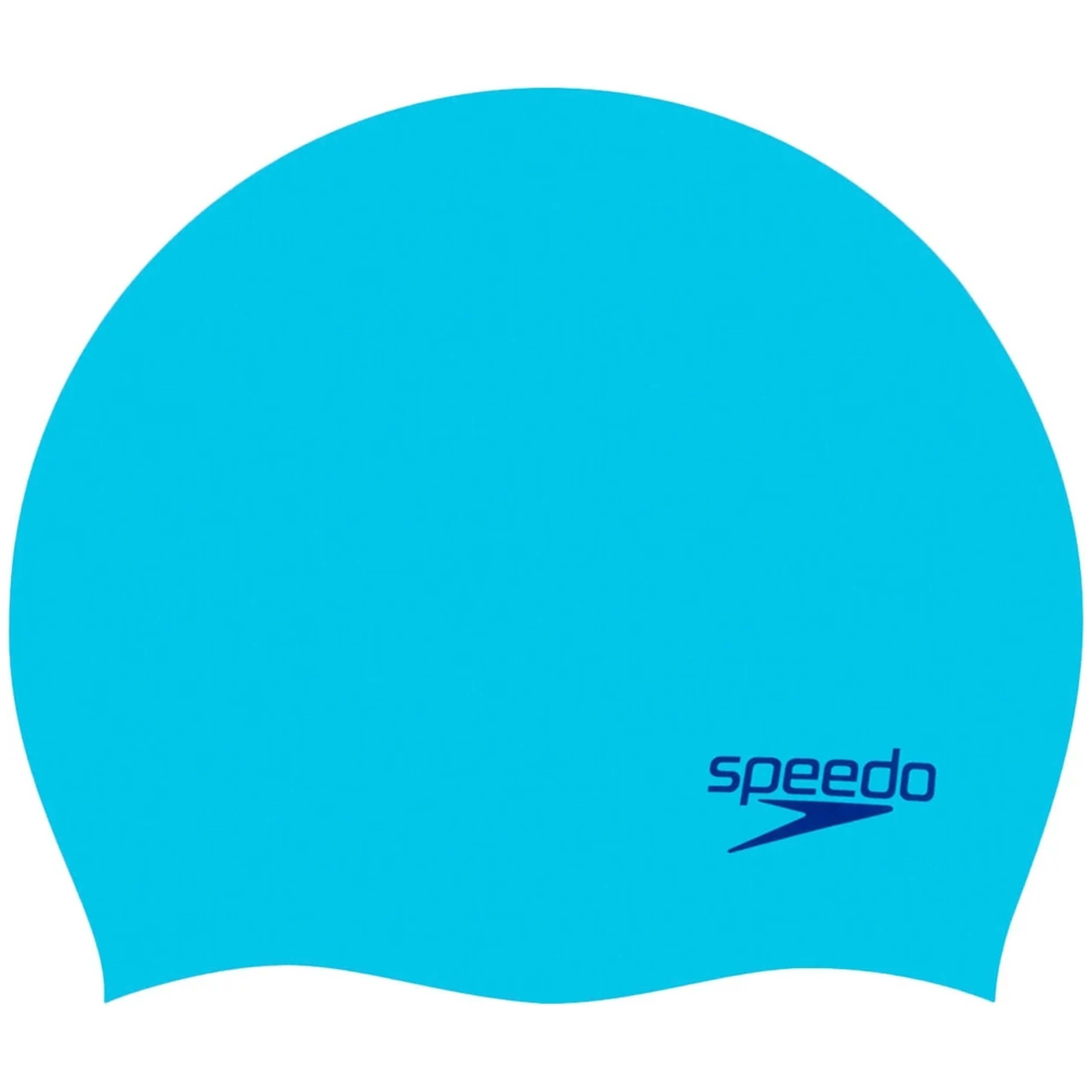 Gorro Speedo modelo Plain Moulded Silicone Junior en color Azul