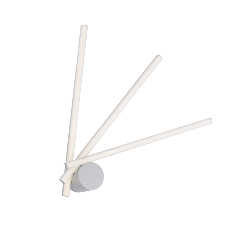 Aplique de pared Mikado con luces orientables en metal y aluminio lacado en blanco con LED integrado 5 MAX 85 BL276-A3-BC - Belight
