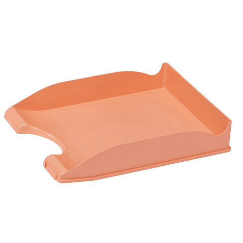 Bandeja Escritorio Organizador Documentos plastico (Naranja Pastel)