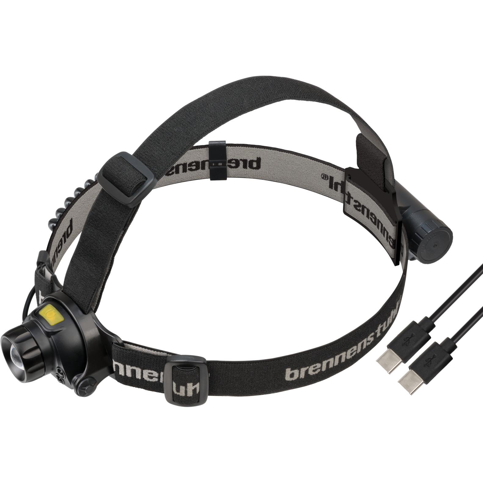 Brennenstuhl 1177310010 linterna Negro Linterna con cinta para cabeza LED