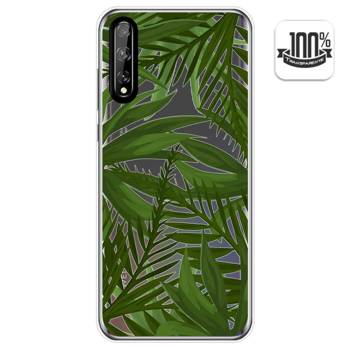 Tumundosmartphone Funda Gel Transparente para Huawei P Smart S / Y8p diseño Jungla Dibujos
