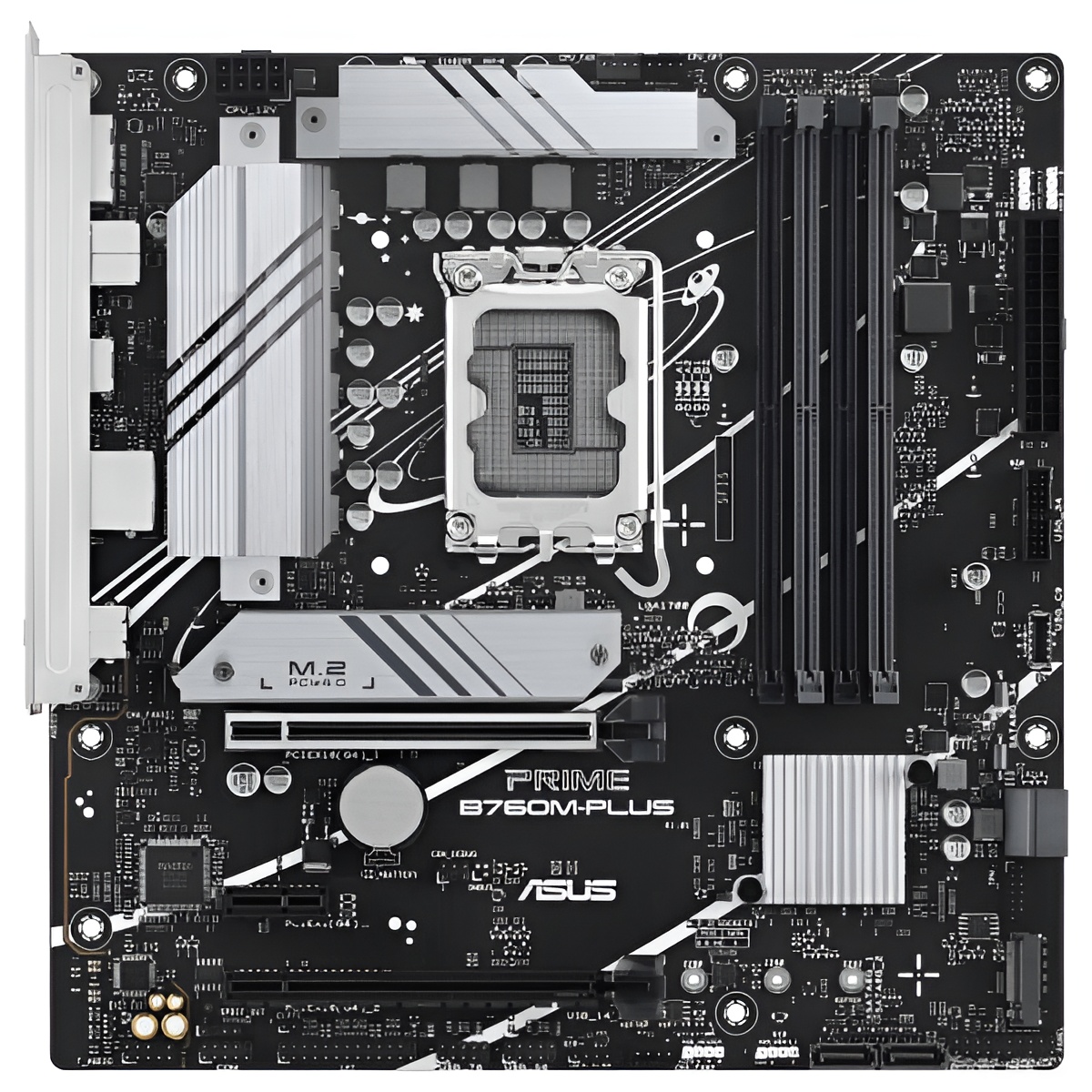 Asus prime b760m-plus placa base intel 1700 4x ddr5 - hdmi, m.2, pcie4.0, 4x sata iii, usb, rj-45, micro-atx
