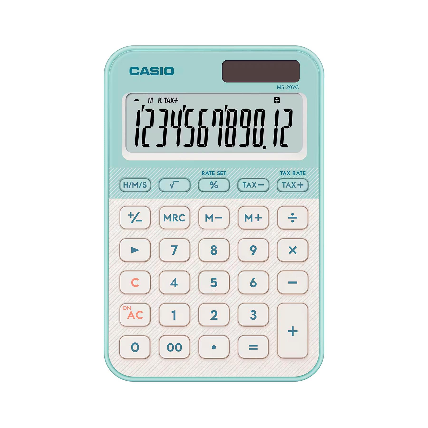 CASIO MS-20YC Verde claro / Calculadora de mesa