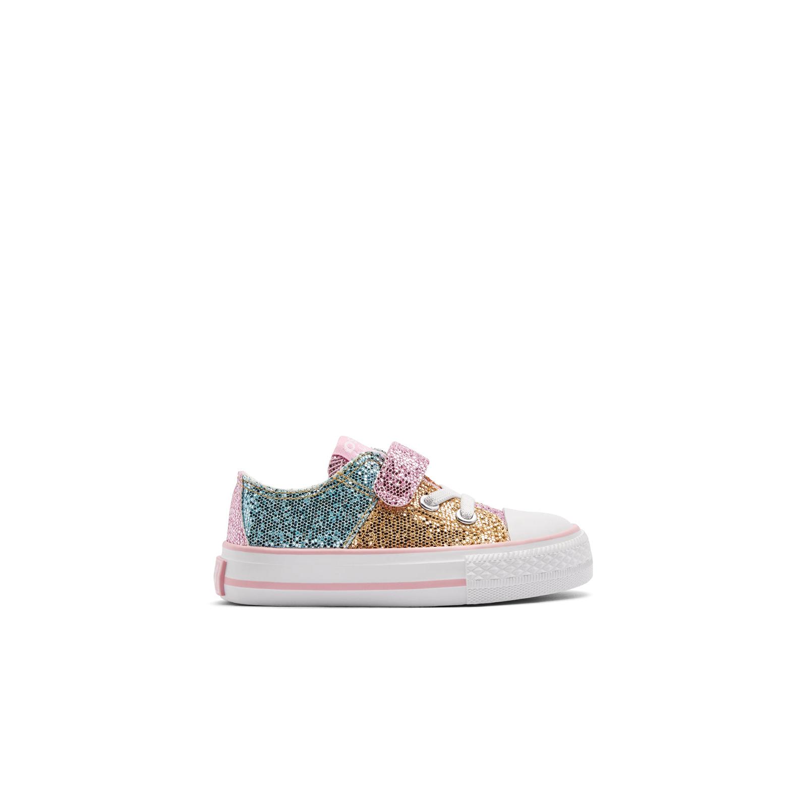 Conguitos - Zapatillas Bajas de Niña Estampado Glitter Multicolor para Niña