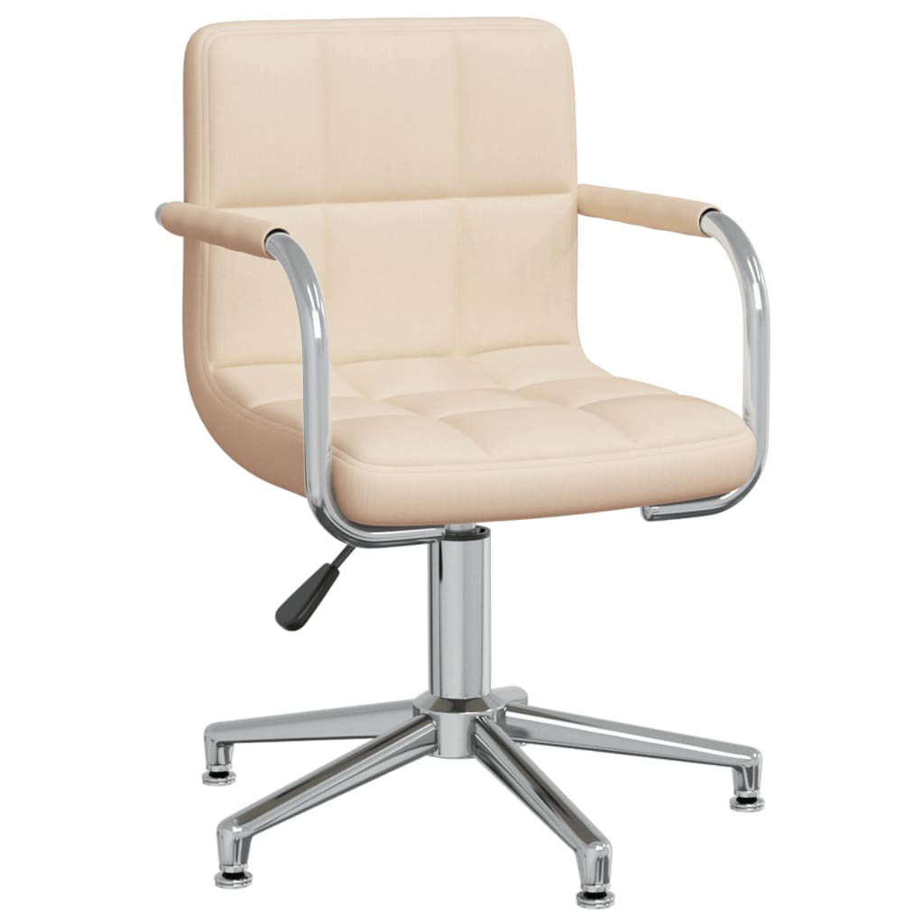 vidaXL Silla de oficina giratoria de tela