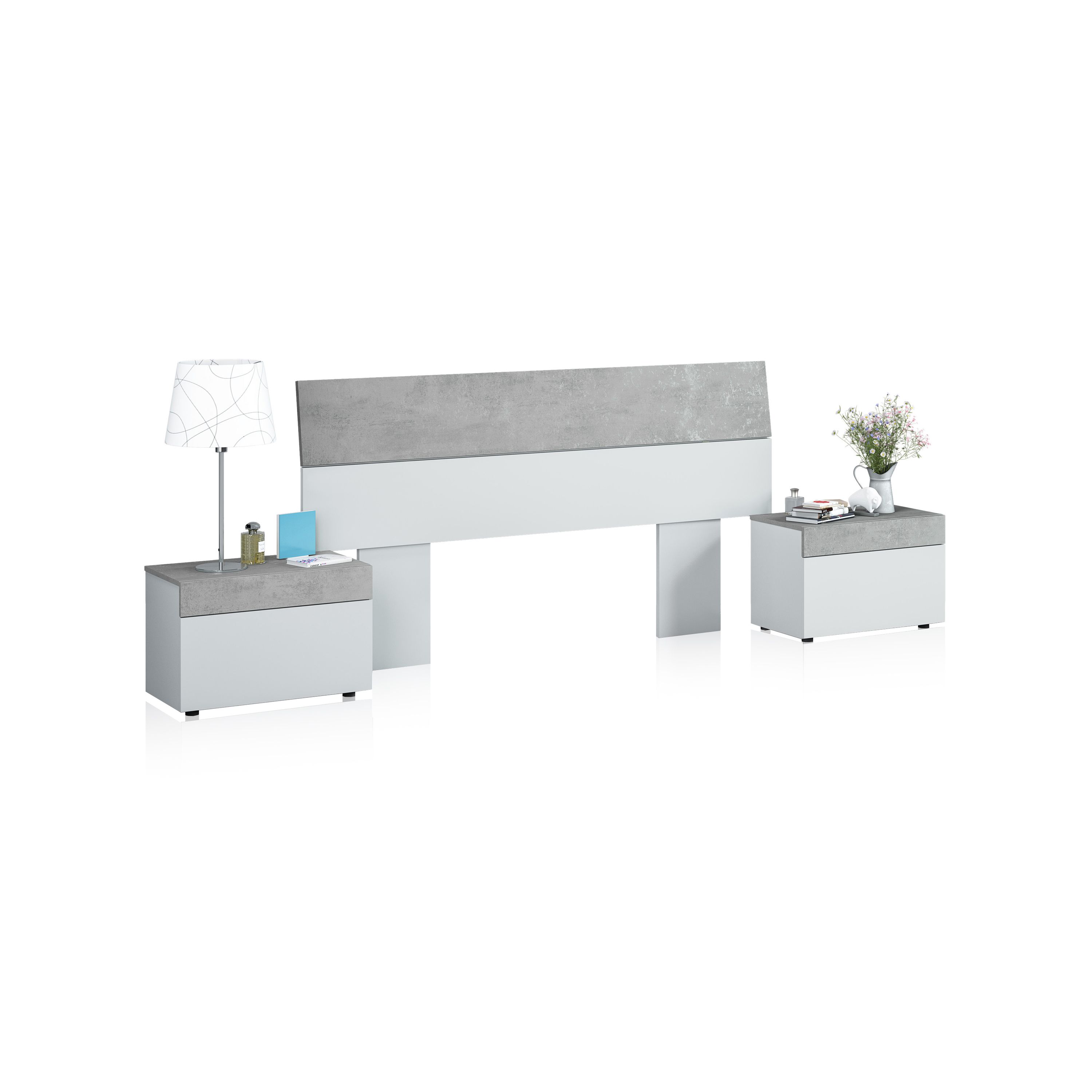 Duehome - Cabecero con mesitas Axel