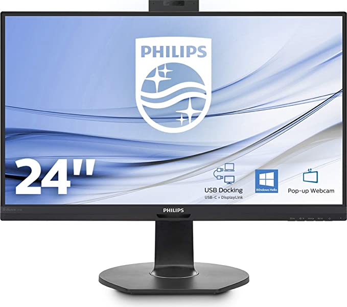 Philips - Philips Brilliance 241B7QUBHEB/00 LED Display 60,5 cm (23.8") Full HD Plana Negro - Monitor (60,5 cm (23.8"), 1920 x 1080 Pixeles, Full HD, LED, 5 ms, Negro)