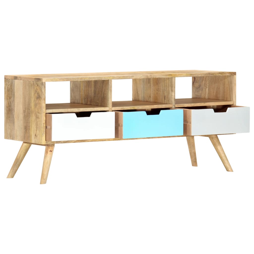 Vidaxl Mueble para TV de Madera Maciza de Mango 110x35x48 Cm