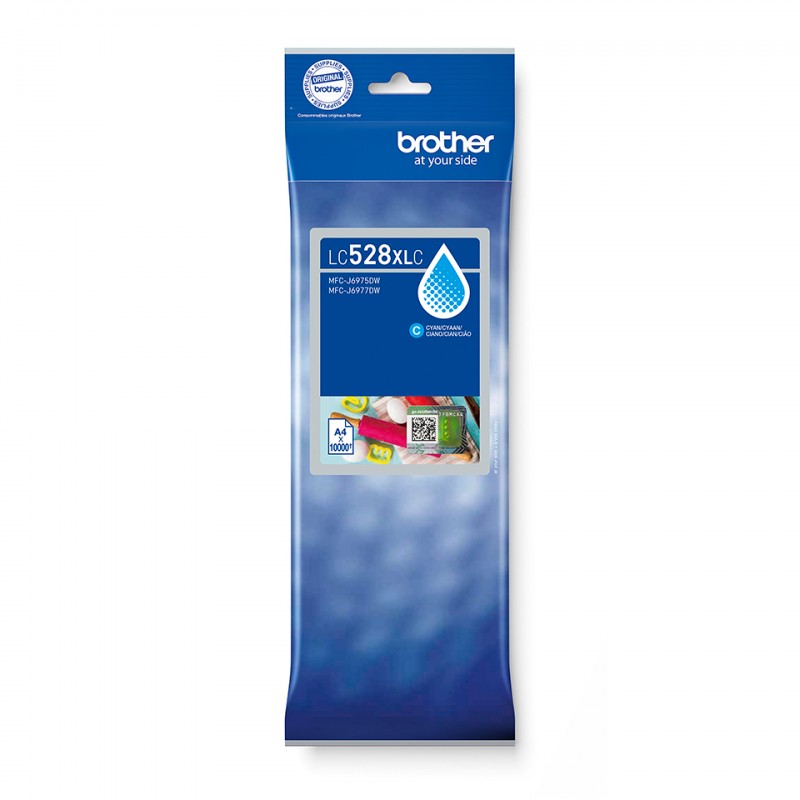 Brother - LC528XLC cartucho de tinta 1 pieza(s) Original Ultra High Yield Cian LC528XLC