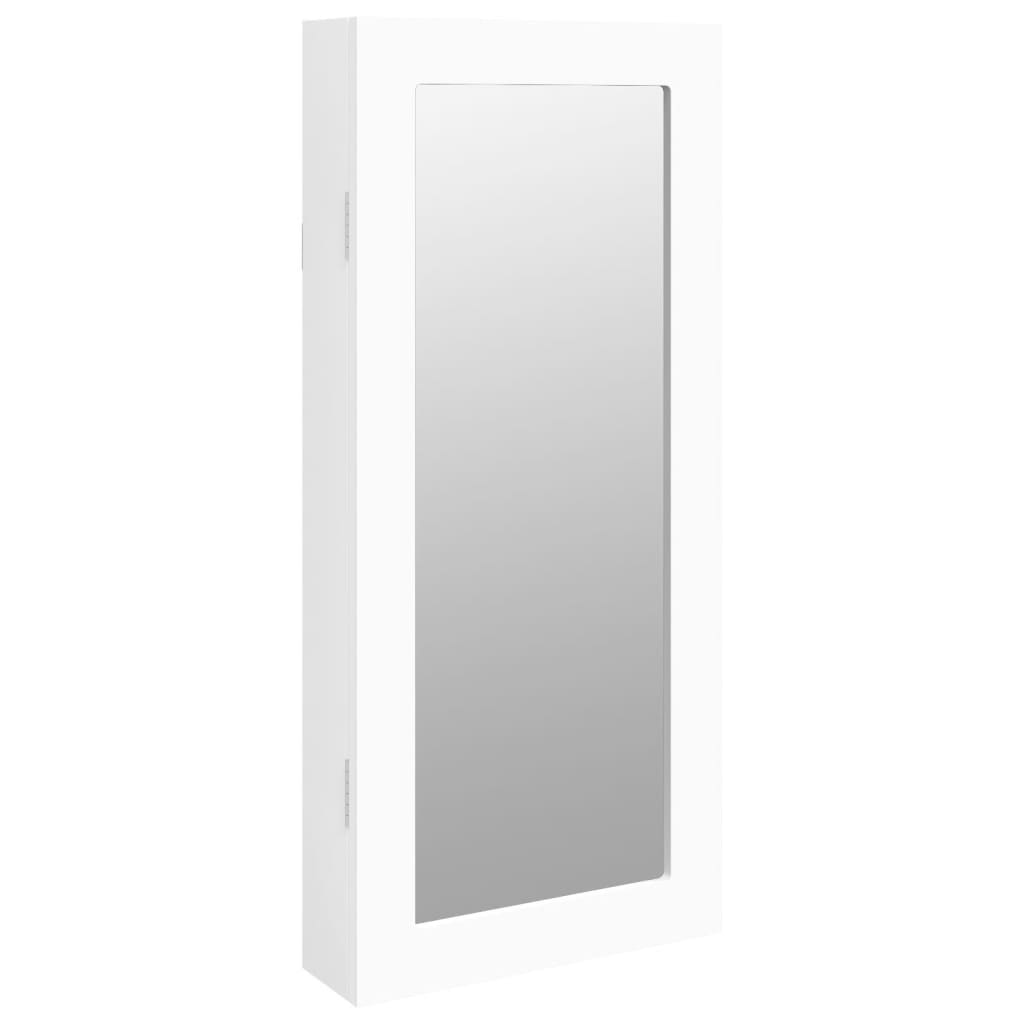 vidaXL Espejo con joyero de pared 30x8,5x67 cm armario de joyería Color Marrón,  Blanco,  Negro y mas