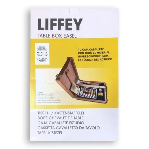 Winsor & Newton Caja Caballete A3 LIFFEY +GALERIA ACRYLIC (6 Tubos 60 Ml)