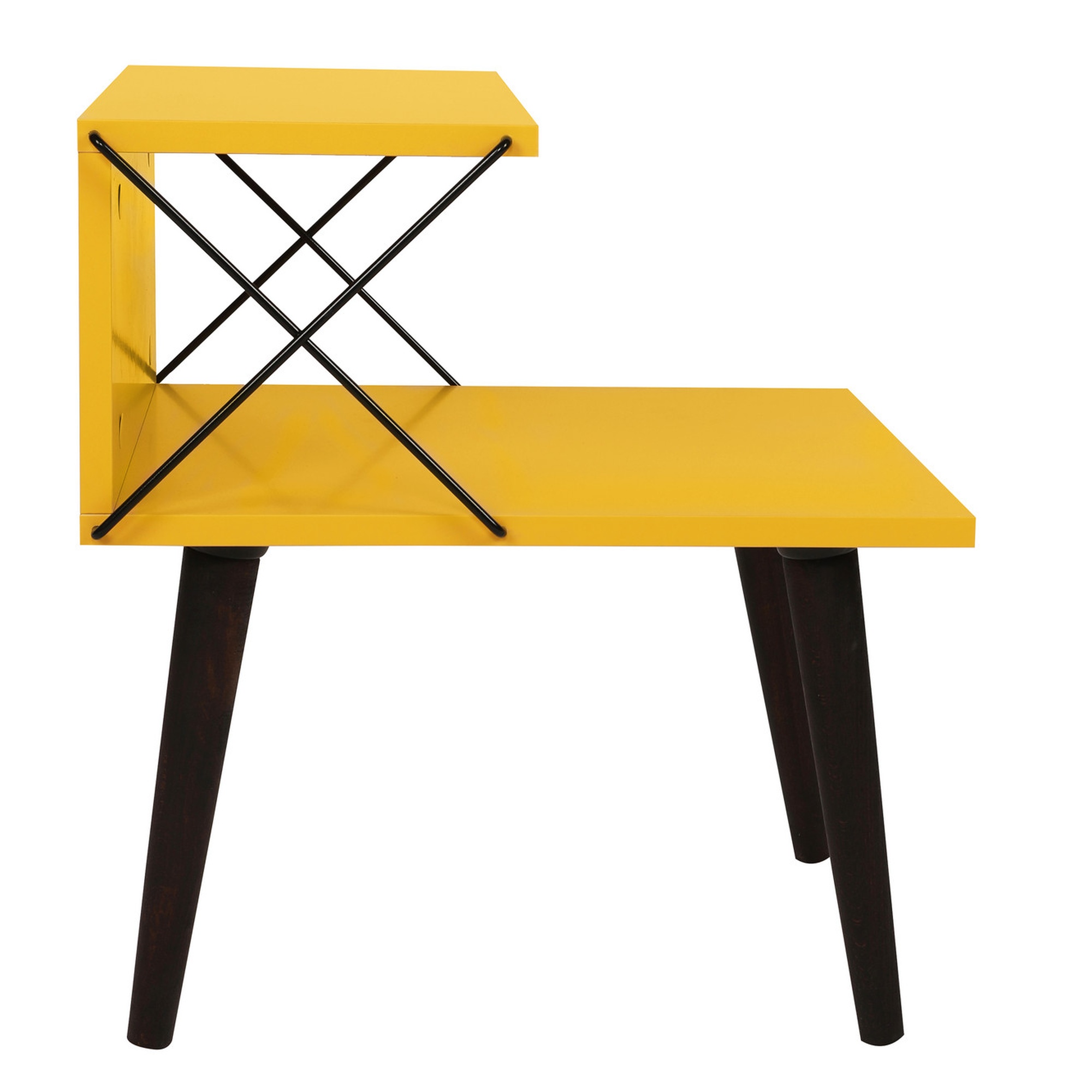 Mesilla,100% Tablero de aglomerado rechapado en melamina, Color Amarillo WELLHOME