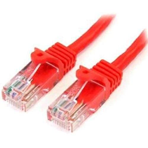 Startech.com cable de 3m rojo de red fast ethernet cat5e rj45 sin enganche - cable patch snagless,garantia lifetime