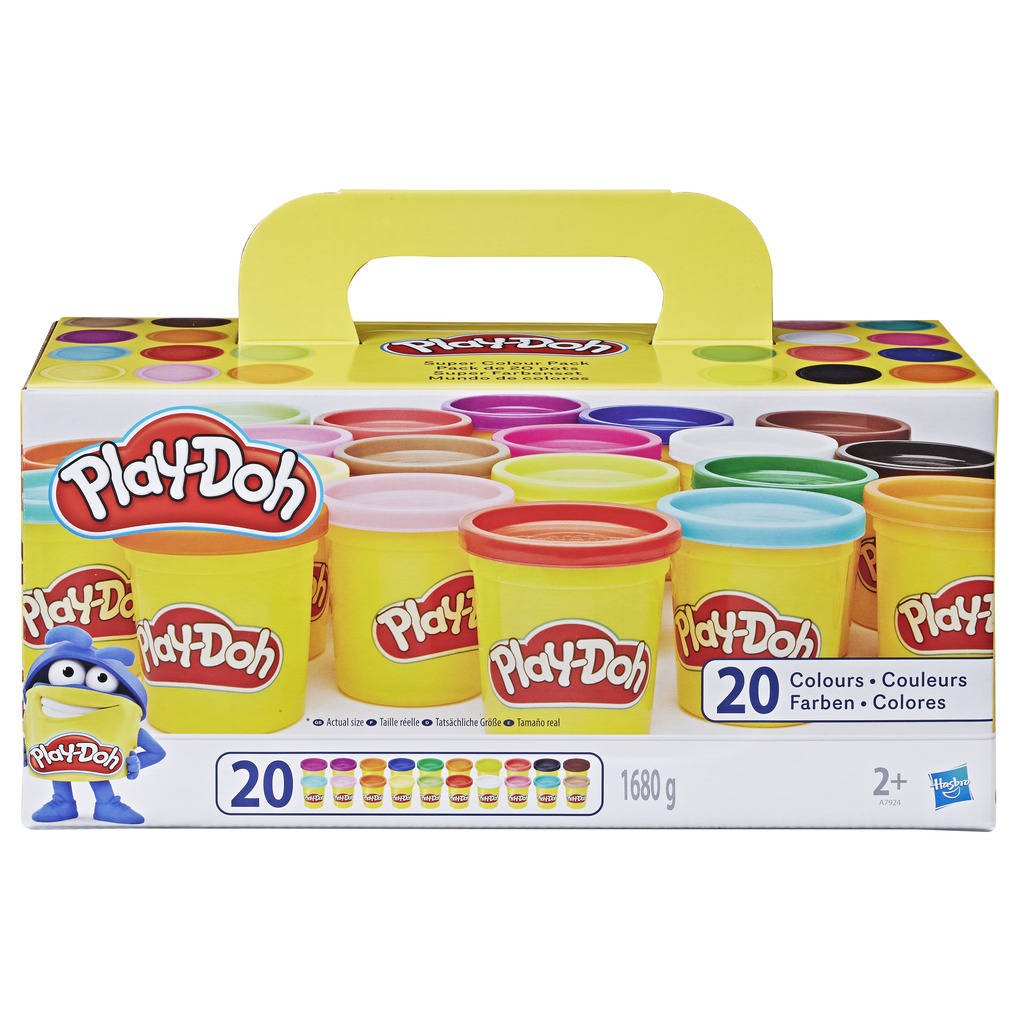 Hasbro - Pack de 20 botes Plastilina - Juguete creativo - Play-Doh  - 24 MESES+