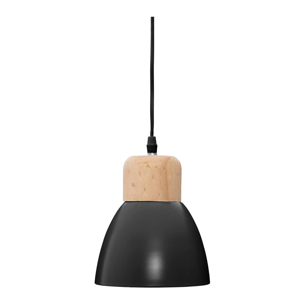 Atmosphera Lámpara de Techo Negra ø15x19cm E14 Ahorro de Energía