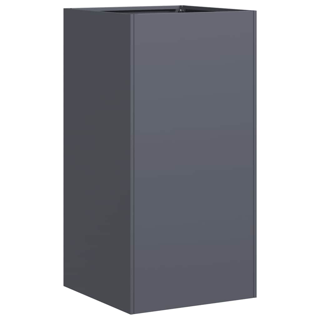 vidaXL Jardinera de acero laminado en frío antracita 40x40x80 cm