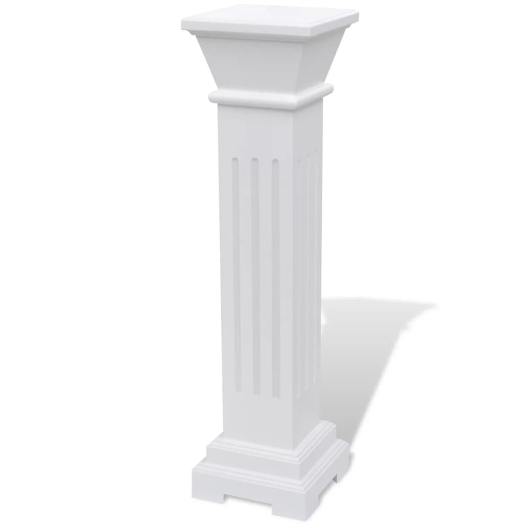 vidaXL Soporte Forma Columna Clásica para Macetas MDF Pilar de Plantas Color Blanco,  Marrón,  Gris y mas