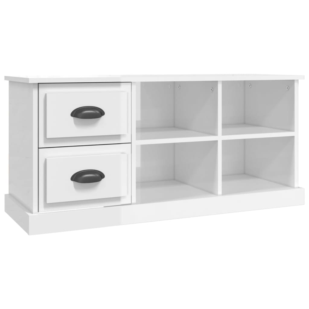 Vidaxl Mueble de TV Blanco con Brillo 102x35,5x47,5cm