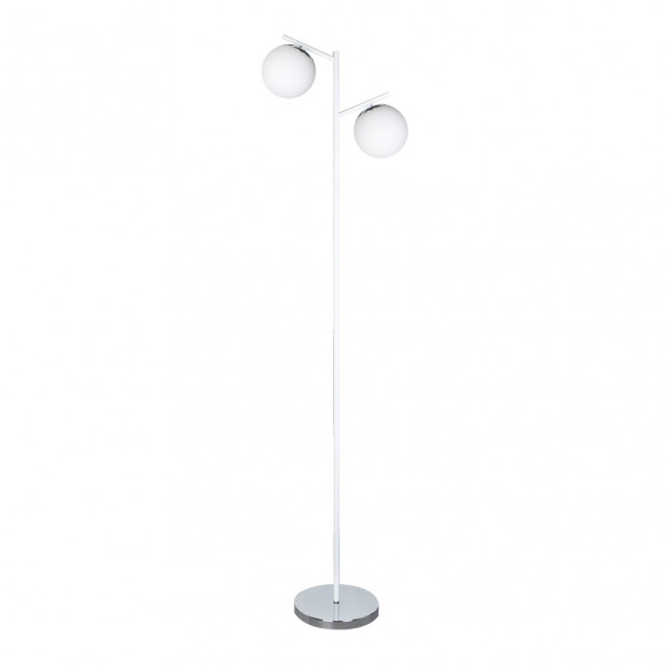 Pie de salon la habana 2xe14  blanco/cromo 160x25x40 cm